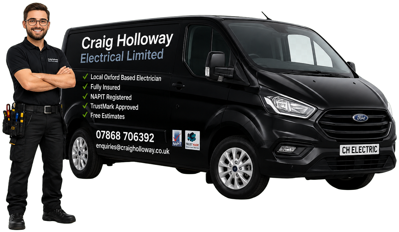 Craig Holloway with company van